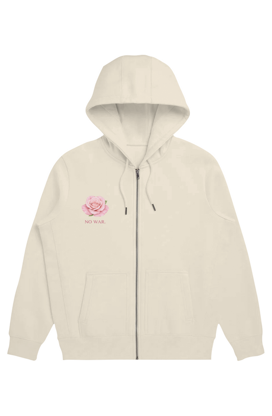The No War Rose Heart Zip Hood — 2026 Edition