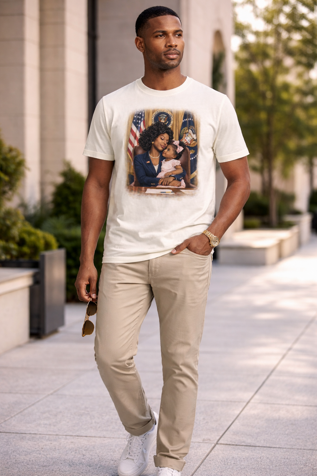 President Grace and daughter