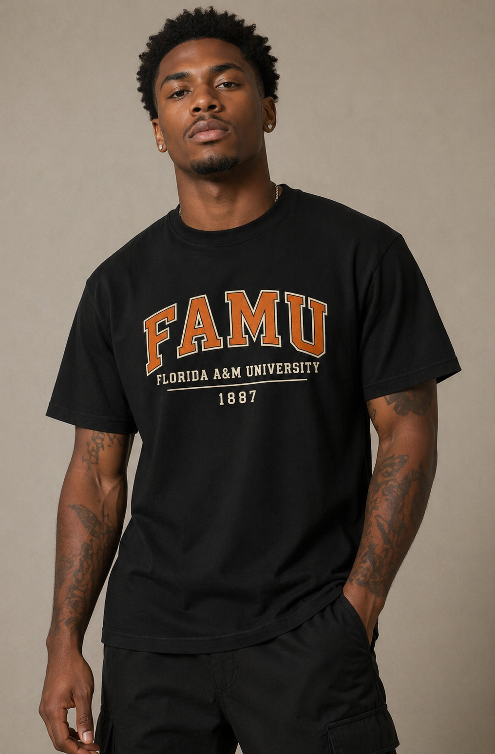 FAMU Heavyweight Organic T-Shirt — Ramses HBCU Collection