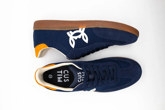 Navy Suede Sneaker