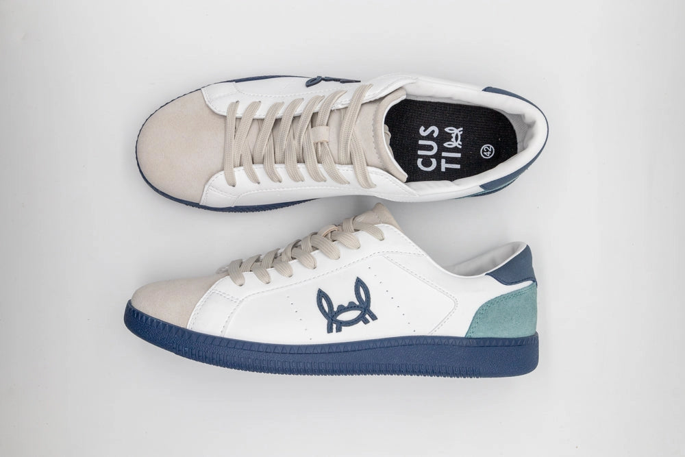 White Low Leather Sneakers | Duo