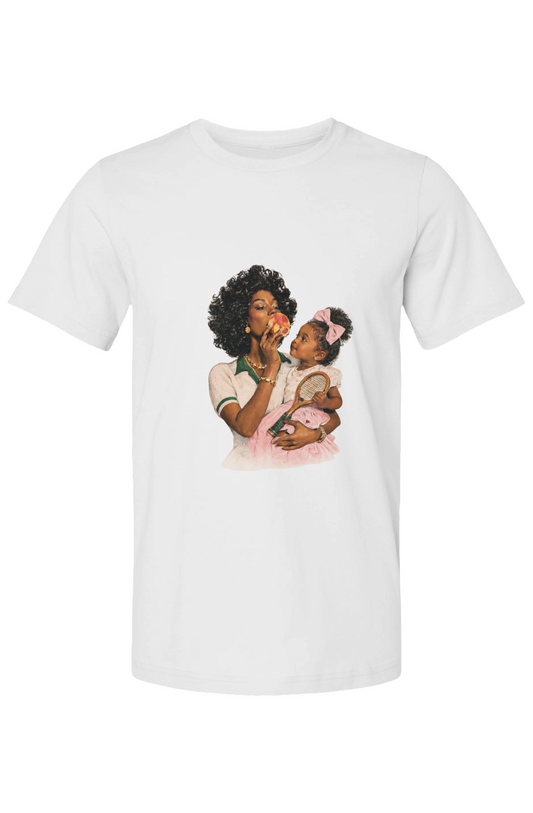 Grace her Daughter and a Peach 