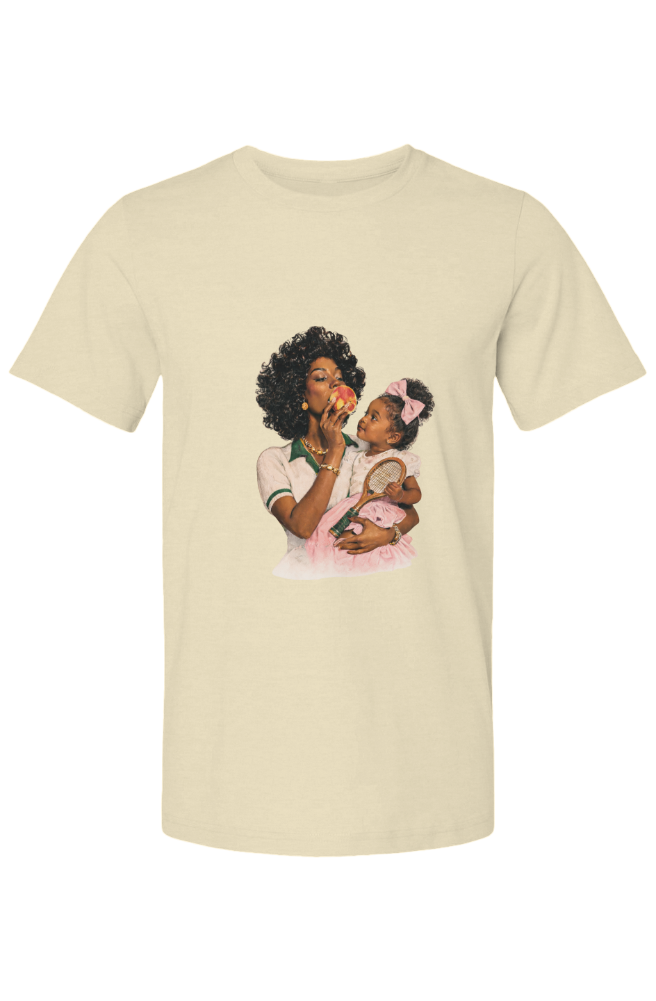 Grace her Daughter and a Peach 