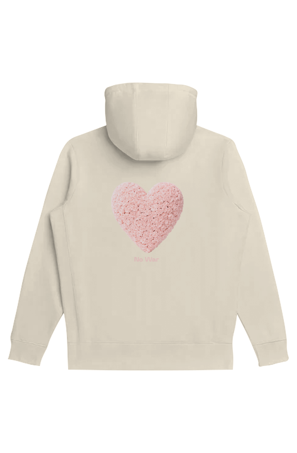 The No War Rose Heart Zip Hood — 2026 Edition