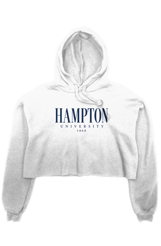 Hampton Her Cropped Hoodie — Coastal Elite Edition