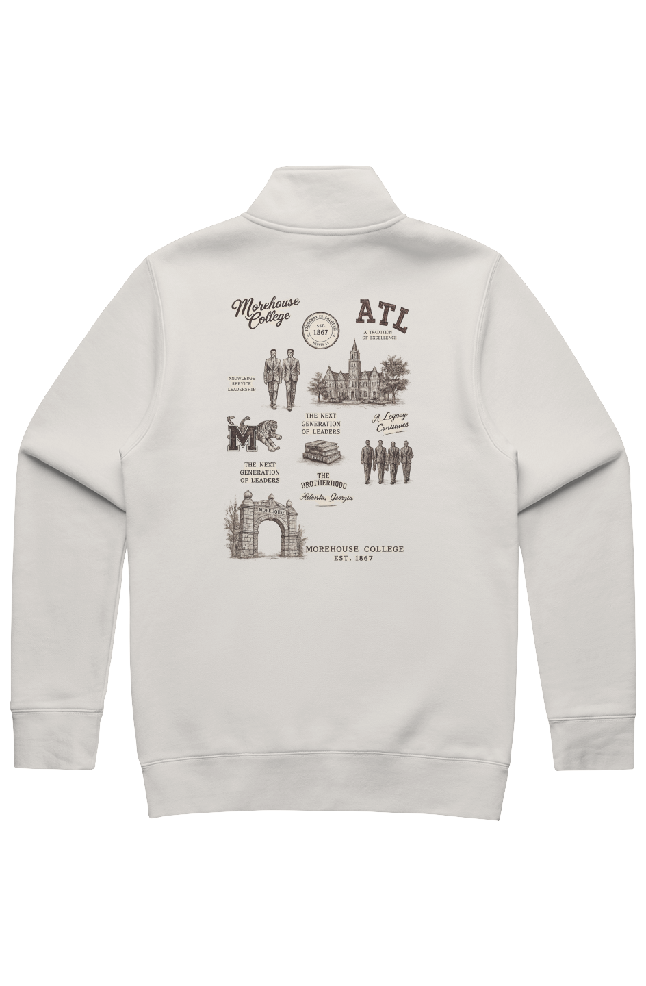 Morehouse College Legacy Half Zip Ramses Yard Collection