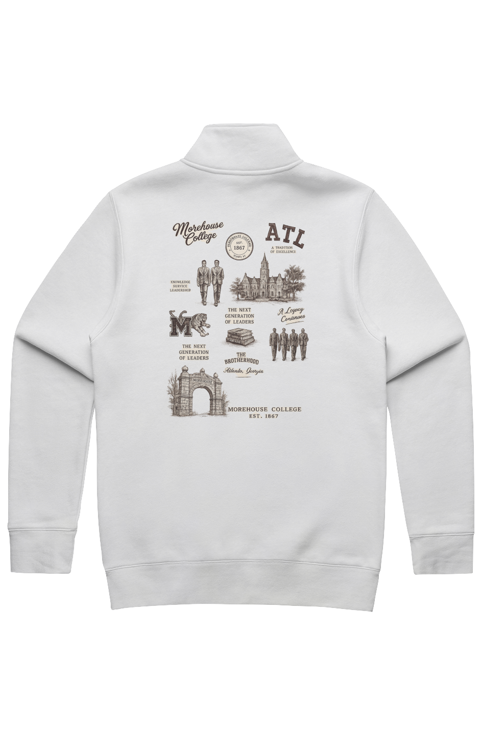 Morehouse College Legacy Half Zip Ramses Yard Collection