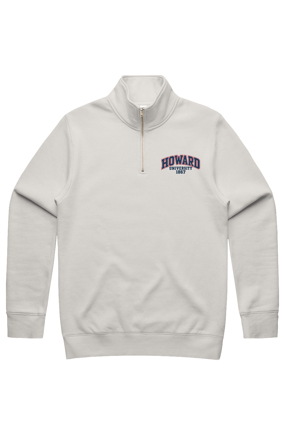 Howard University Legacy Men s Stencil Half Zip Ramses Yard 