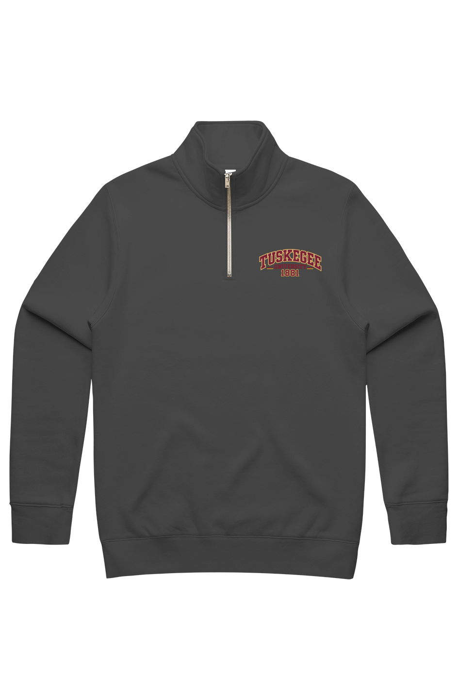 Tuskegee University Legacy Men s Stencil Half Zip Ramses Yard 