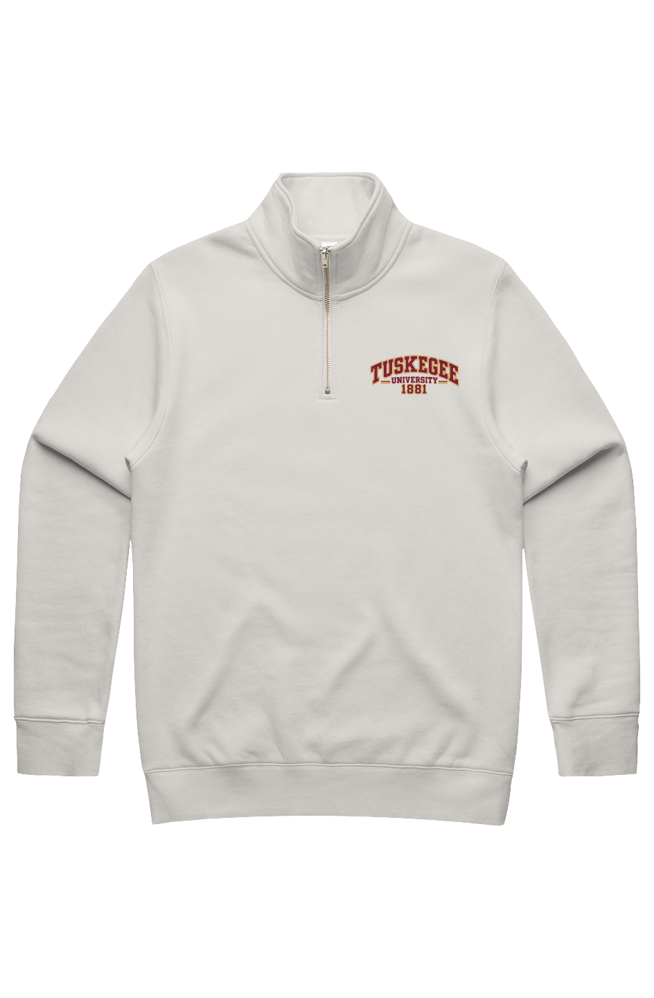 Tuskegee University Legacy Men s Stencil Half Zip Ramses Yard 