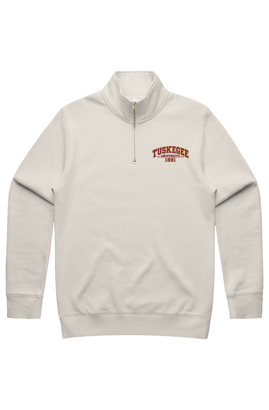 Tuskegee University Legacy Men s Stencil Half Zip Ramses Yard 