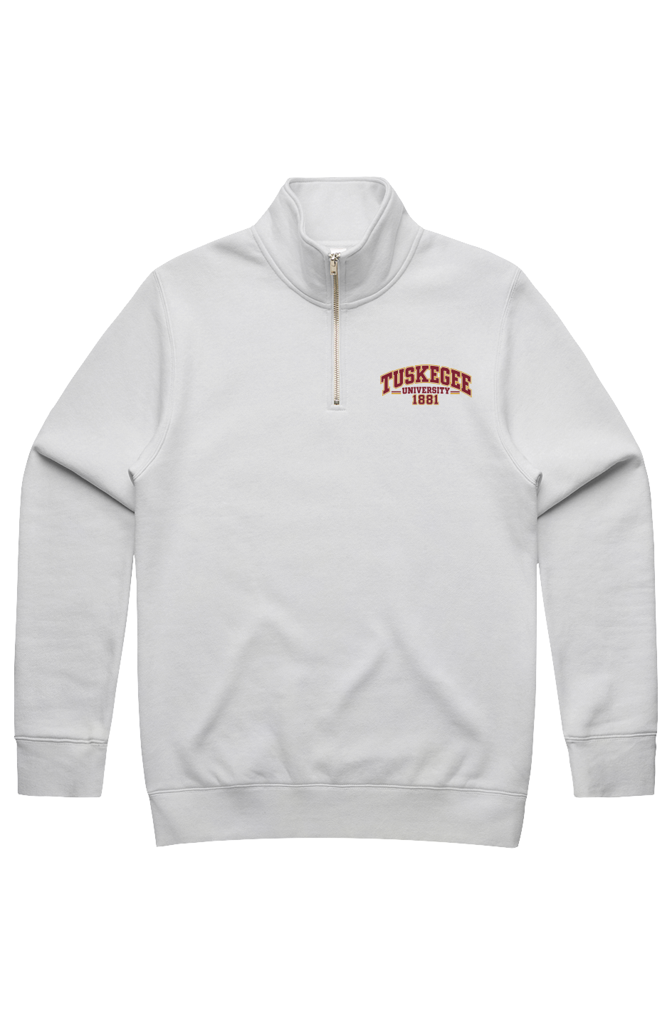 Tuskegee University Legacy Men s Stencil Half Zip Ramses Yard 
