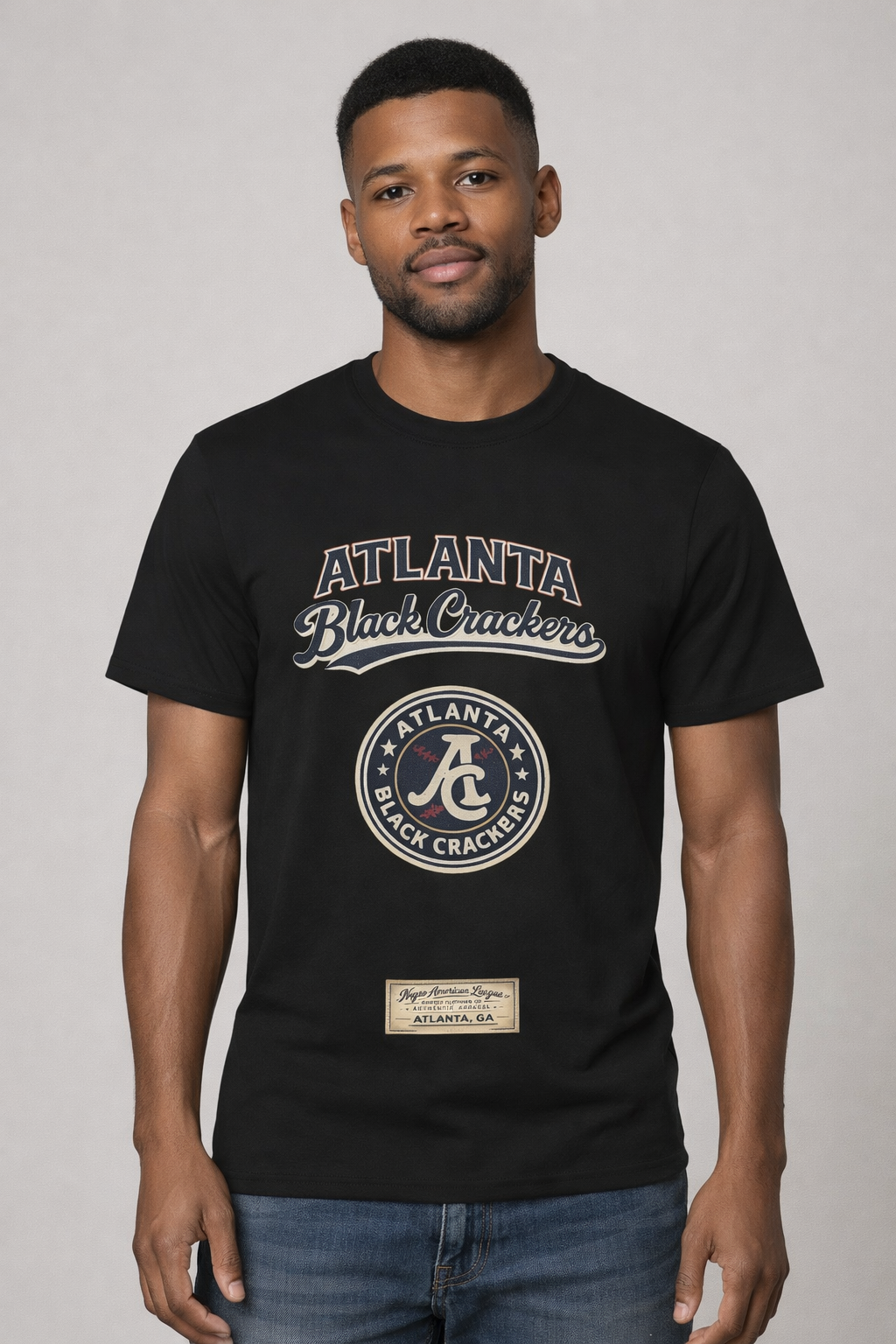 Atlanta Black Crackers Heritage Tee Blue