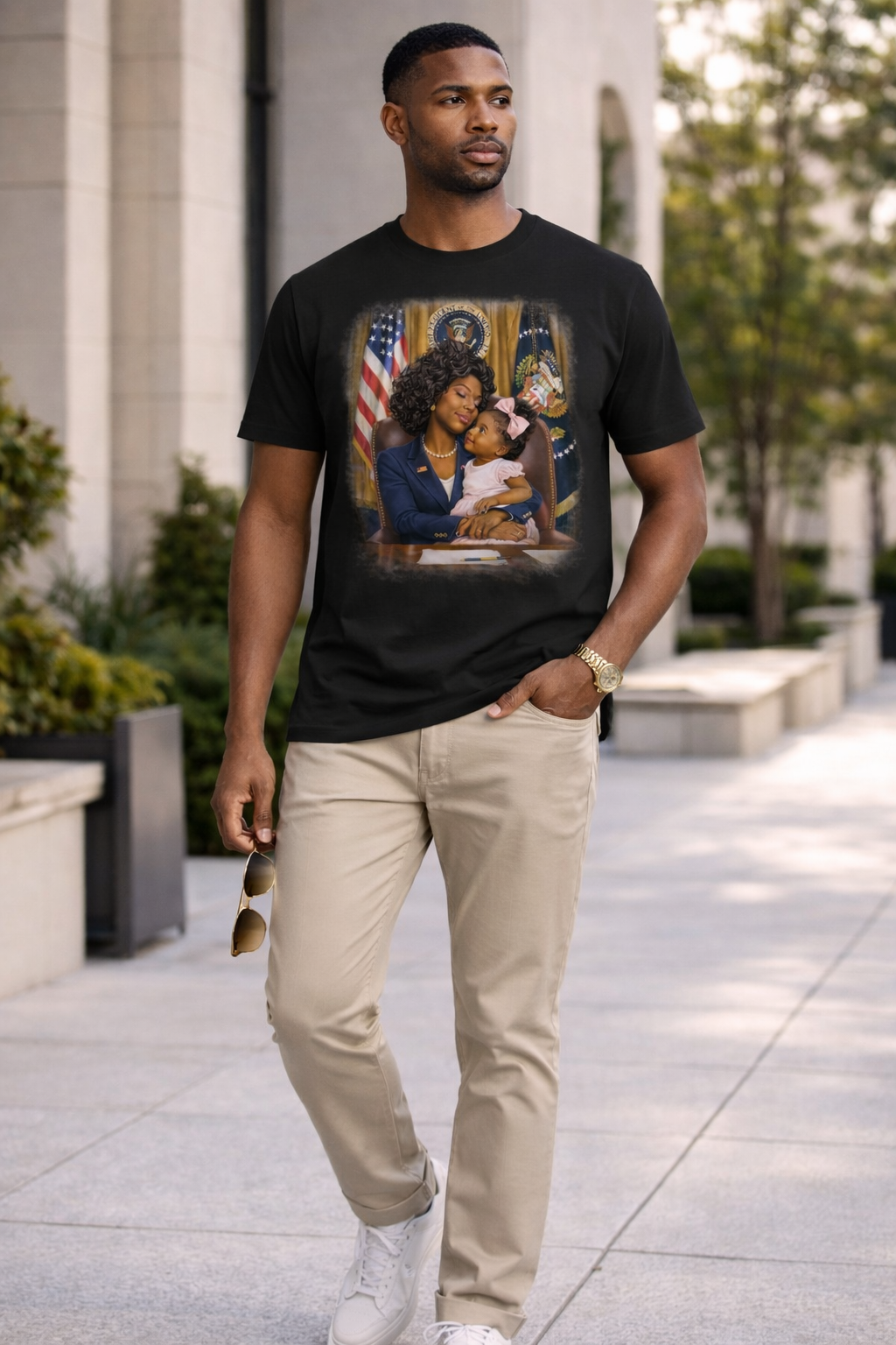 President Grace and daughter