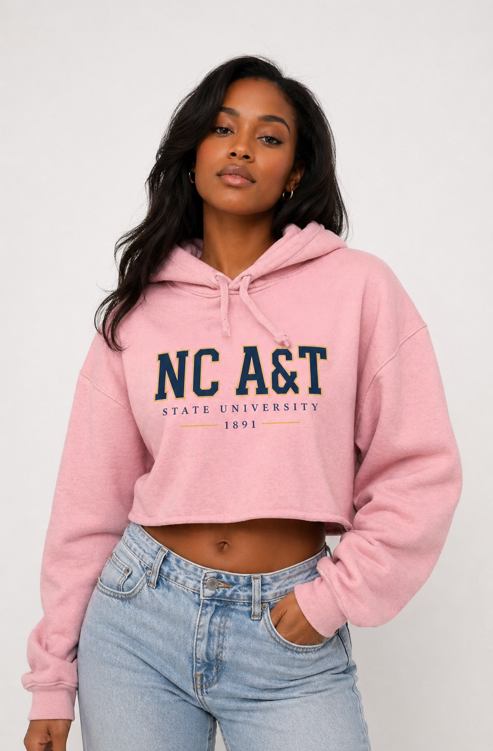 A&T Her Cropped Hoodie — Precision Edition