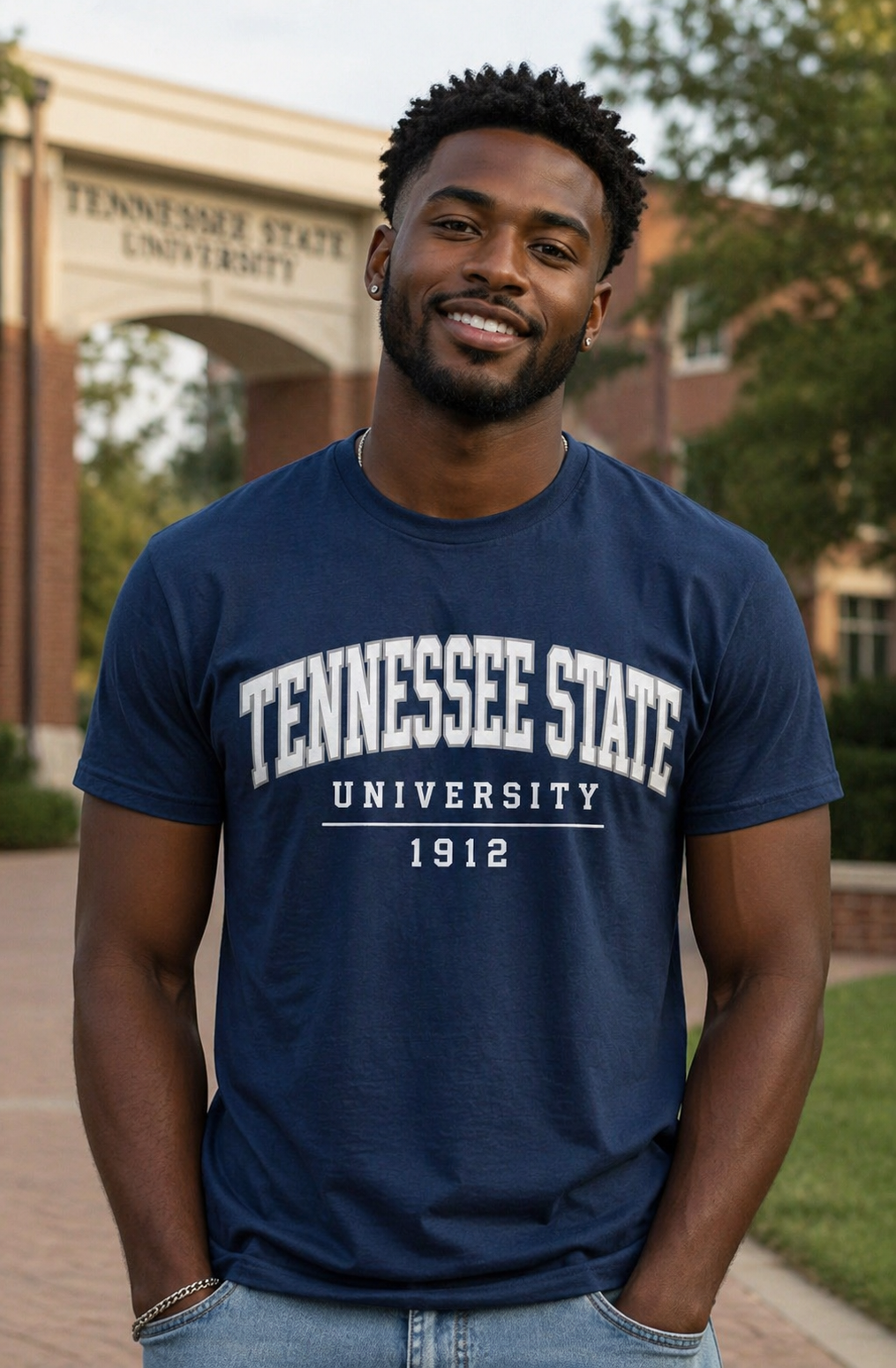 Tennessee State Heavyweight T-Shirt — Ramses HBCU Collection