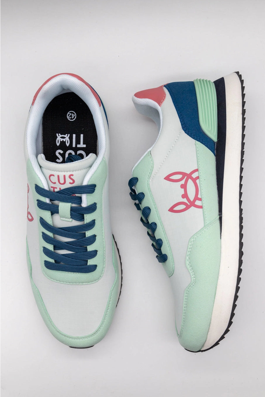 Green Multicolored Sneakers